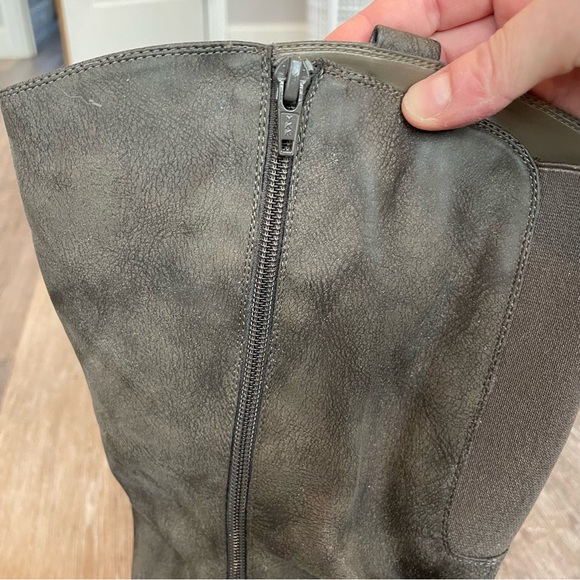 WHITE MOUNTAIN Slouch Lexi Knee High Riding Boots Grey Wide Shaft Size 11 - Picture 7 of 9